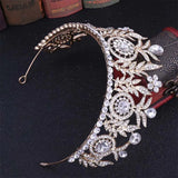 Large Bridal Tiara Crown Headpiece Pageant Hair Jewelry Wedding Hair Accessory
