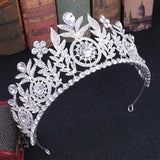 Large Bridal Tiara Crown Headpiece Pageant Hair Jewelry Wedding Hair Accessory