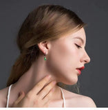 925 Sterling Silver Water Drop Earrings for Women Engagement Gift