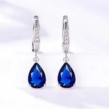 925 Sterling Silver Water Drop Earrings for Women Engagement Gift