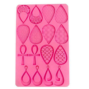 Water Drop Earrings Epoxy Resin Mold Jewellery Pendants Silicone Mould DIY
