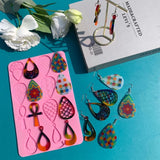 Water Drop Earrings Epoxy Resin Mold Jewellery Pendants Silicone Mould DIY