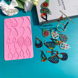Water Drop Earrings Epoxy Resin Mold Jewellery Pendants Silicone Mould DIY