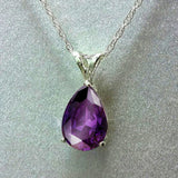 Aquamarine Zircon Pendant 925 Silver Necklace For Women