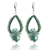Crystal Water Drop Earrings Statement Boho Jewelry