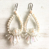 Crystal Water Drop Earrings Statement Boho Jewelry