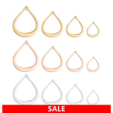 Stainless Steel Water Drop Pendant Charm 10 Set