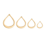 Stainless Steel Water Drop Pendant Charm 10 Set