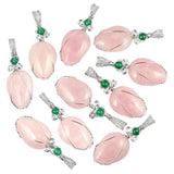 Crystal Stone Pendant Wire Wrapped Healing Gemstone Charms