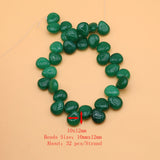Green Agate Crystal Beads 10*12mm for DIY Jewelry Making
