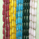 Burgundy Deep Green Yellow Pink Huge Stone Beads