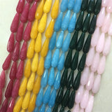 Burgundy Deep Green Yellow Pink Huge Stone Beads
