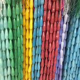 Burgundy Deep Green Yellow Pink Huge Stone Beads