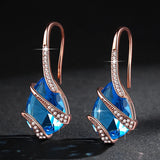 Water Drop CZ Jewelry Set for Women Sea Party