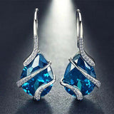 Water Drop CZ Jewelry Set for Women Sea Party