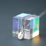Crystal Women Necklace S925 Silver Student Girl Clavicle Chain Necklace