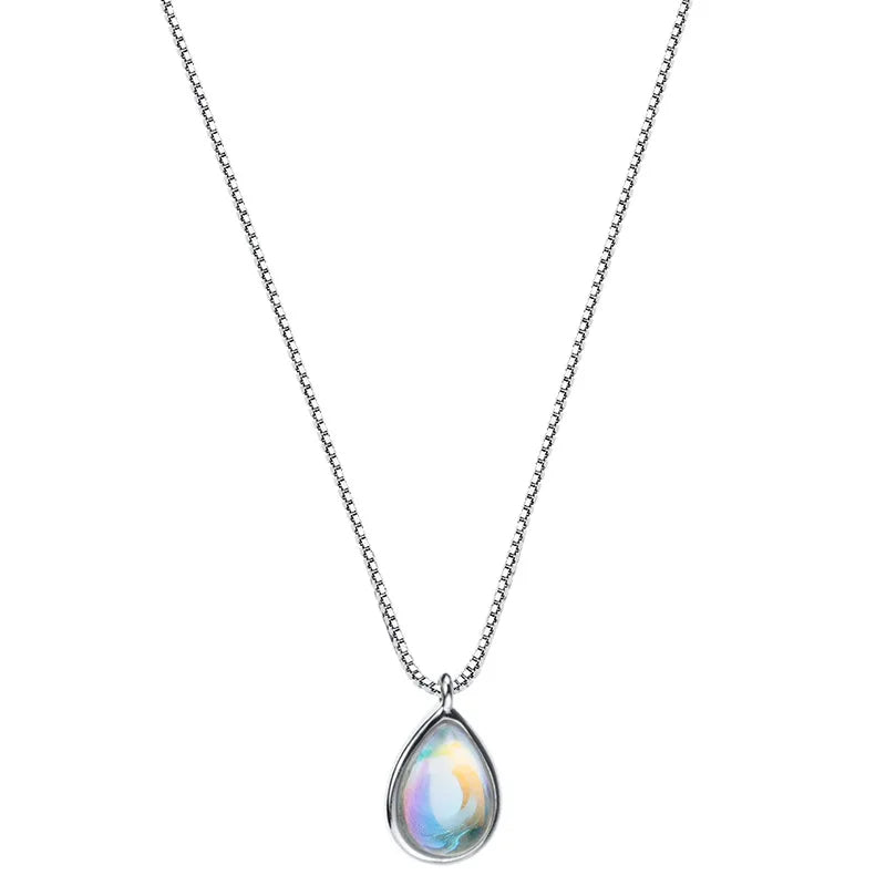 Crystal Women Necklace S925 Silver Student Girl Clavicle Chain Necklace