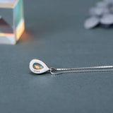 Crystal Women Necklace S925 Silver Student Girl Clavicle Chain Necklace