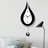 Water Droplets Swing Wall Clock Modern Nordic Style Living Room Wall Clocks