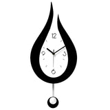 Water Droplets Swing Wall Clock Modern Nordic Style Living Room Wall Clocks