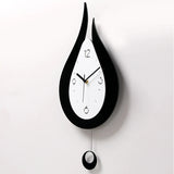 Water Droplets Swing Wall Clock Modern Nordic Style Living Room Wall Clocks