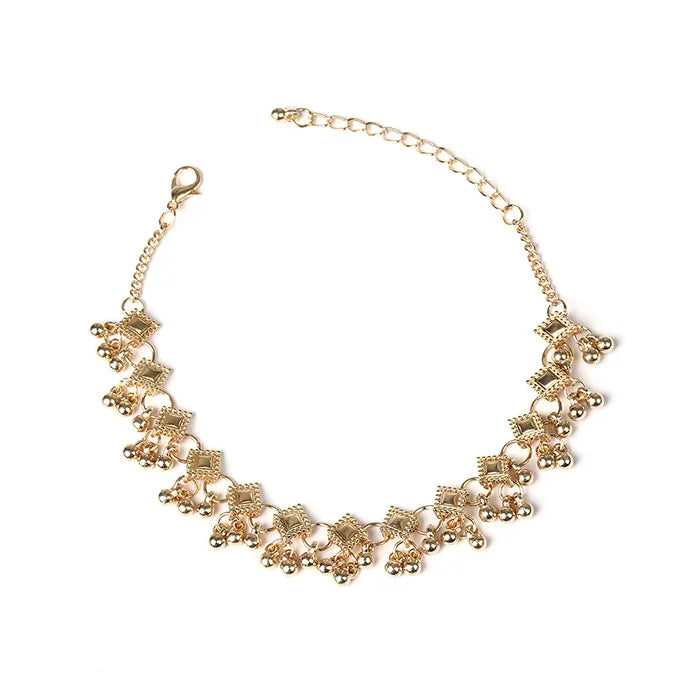 Water Drops Fringed Beach Anklet Ethnic Style Summer Ankle Decoration