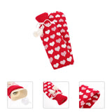 Plush Hand Warmer Hot Water Bottle with Silicone Cover