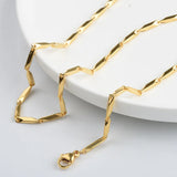 Waterproof 24K Plated SS Chain DIY Necklace