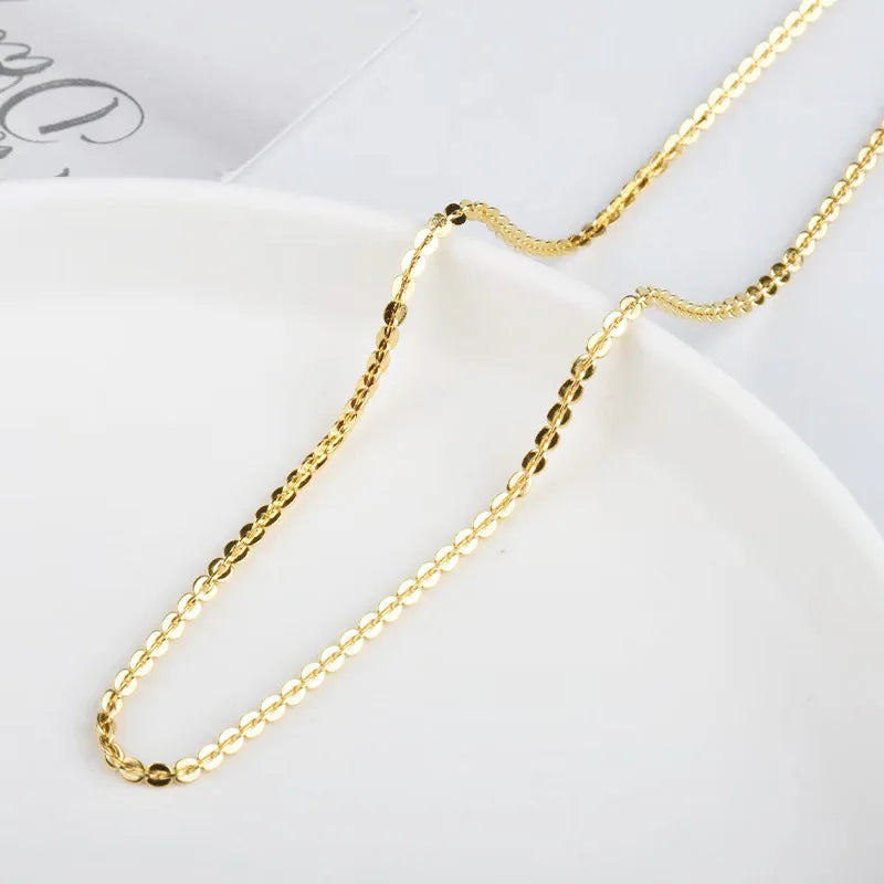 Waterproof 24K Plated SS Chain DIY Necklace