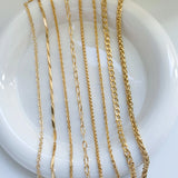 Waterproof 24K Plated SS Chain DIY Necklace