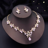 Rhinestone Crystal Wedding Jewelry Sets 3 Pcs
