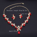 Rhinestone Crystal Wedding Jewelry Sets 3 Pcs