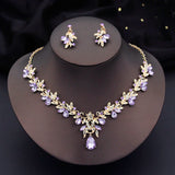 Rhinestone Crystal Wedding Jewelry Sets 3 Pcs