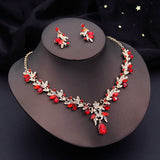Rhinestone Crystal Wedding Jewelry Sets 3 Pcs