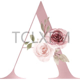 Watercolor Pink Letters Jewelry Box Organizer Travel Case