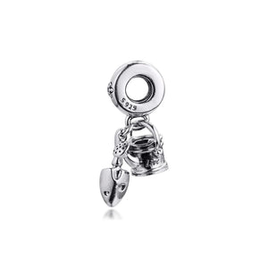 Watering Can & Trowel Dangle DIY Beads Sterling Silver Charms