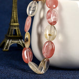 Watermelon Crystal Glass DIY Charm Bracelet Necklace Loose Beads