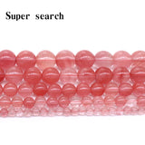 Watermelon Red Crystal Glass Loose Beads 4-12mm DIY Bracelet Spacer