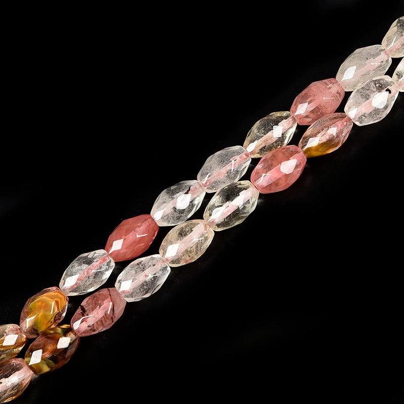Watermelon Tourmaline Crystal Mix-and-Match Chain Loose Beads