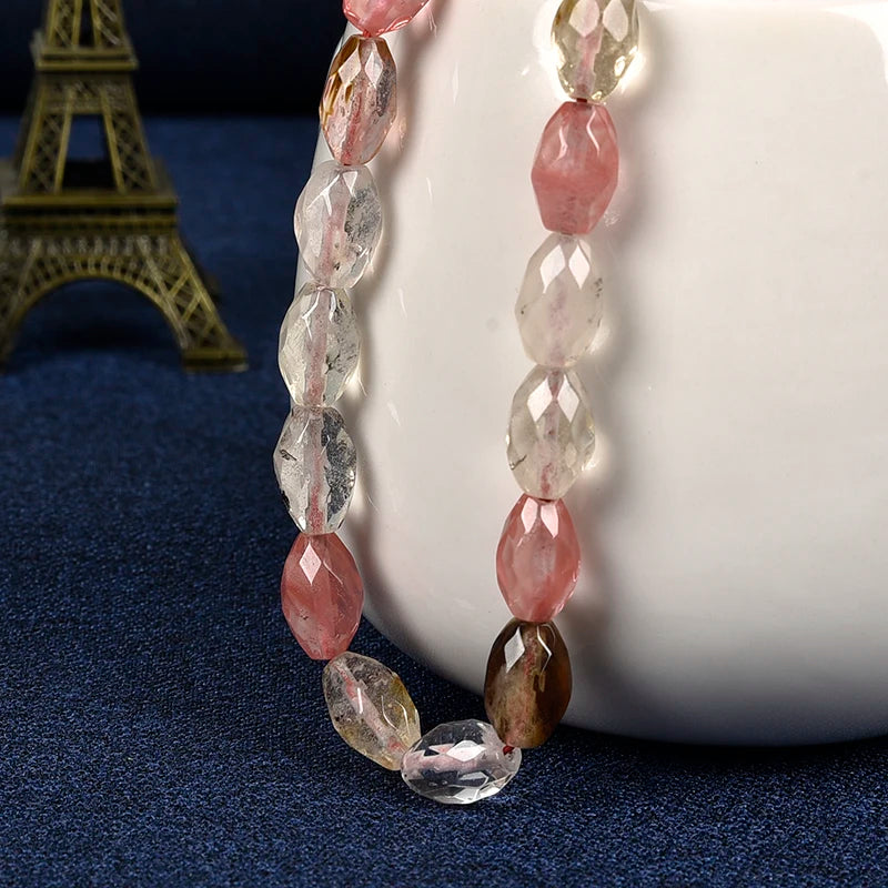 Watermelon Tourmaline Crystal Mix-and-Match Chain Loose Beads