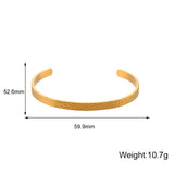 Waterproof Hypoallergenic Stainless Steel Plated Jewelry Cuff Bangles Bracelets