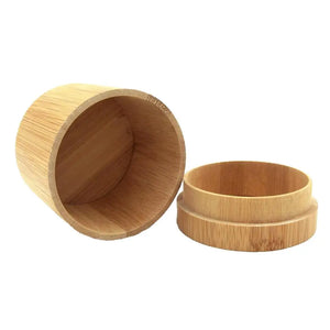 Waterproof Bamboo Cylinder Watch Storage Case with Pillow Box
