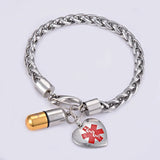 Stainless Steel Medical ID Bracelet for TYPE 1 Diabetes