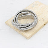Waterproof Stainless Steel Magnetic Clasp Bracelet HipHop Cuff Bangle