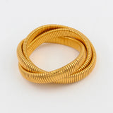 Waterproof Stainless Steel Magnetic Clasp Bracelet HipHop Cuff Bangle