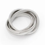 Waterproof Stainless Steel Magnetic Clasp Bracelet HipHop Cuff Bangle