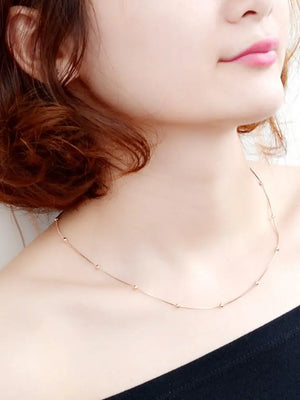 Waterproof Stainless Steel Snake Chain Necklace for Women