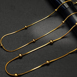 Waterproof Stainless Steel Snake Chain Necklace for Women