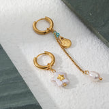 Waterproof Freshwater Pearl Drop Earrings