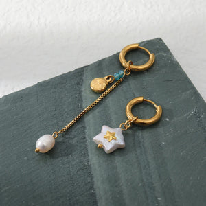 Waterproof Freshwater Pearl Drop Earrings